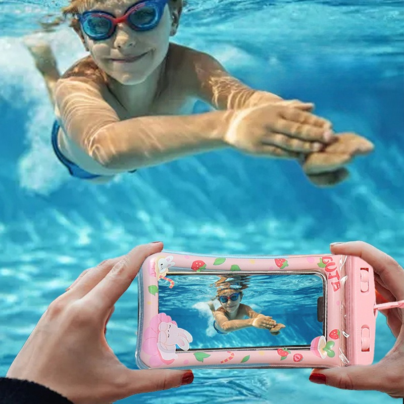 1pc Waterproof Cartoon Phone C - Aquatic Sports 评论和价格
